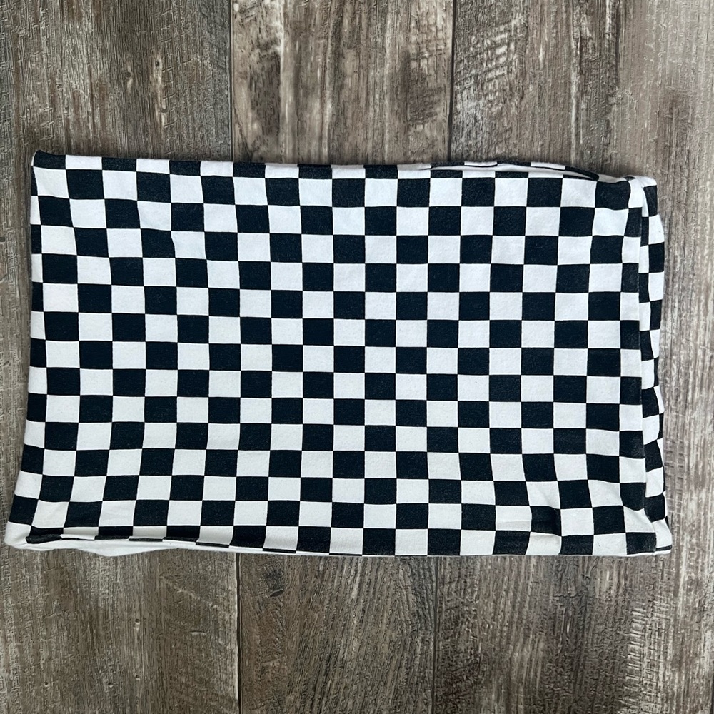 Checkered top shop tube top size 6 never worn